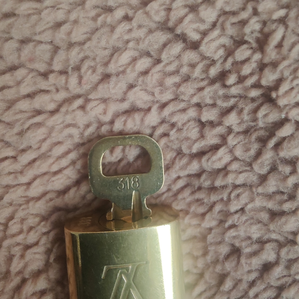 Louis Vuitton Gold Padlock #318 and 334 • Like New • Classic LV Accessory - Picture 2 of 6